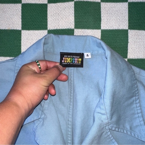 Big Bud Press - SHORT SLEEVE JUMPSUIT - PERIWINKLE - Size L - Picture 6 of 7